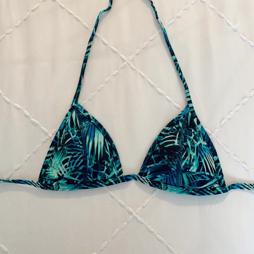 PINK VS Tropical triangle swim top